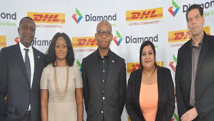 Diamond Bank and DHL teams at the event to Create Logistics Solutions for Businesses